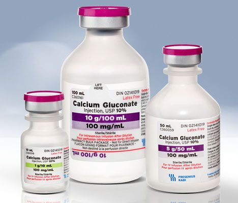 Calcium (gluconate) injectable USP, 10 %