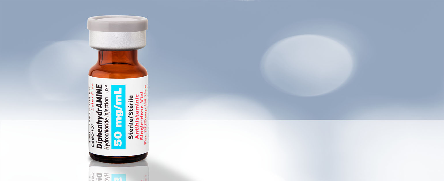 DiphénhydrAMINE (chlorhydrate) injectable