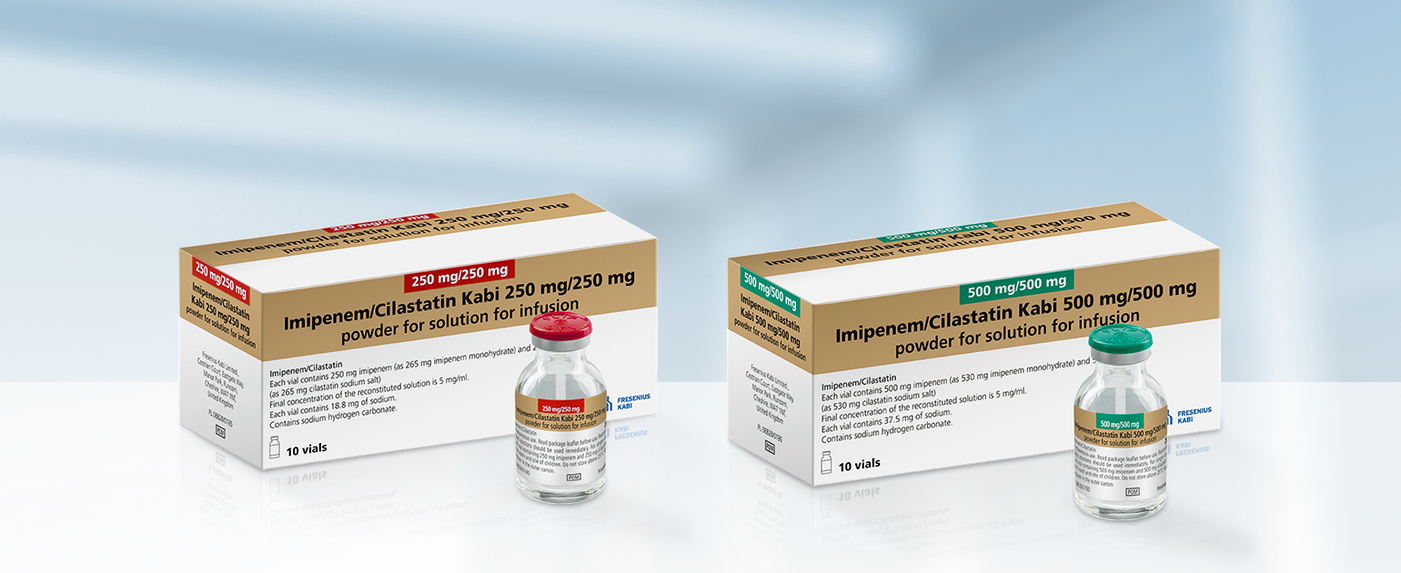 Imipenem/Cilastatin Kabi Powder For Solution For Infusion 500mg/500mg .